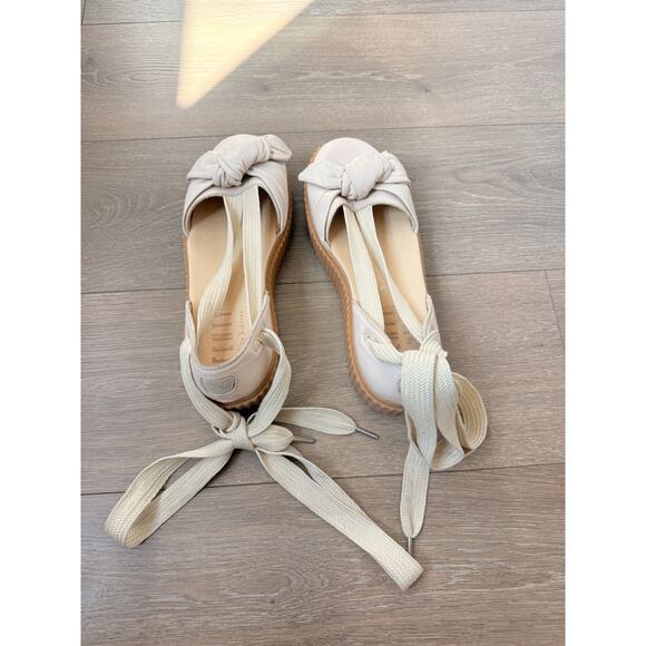 PUMA x FENTY Off-White Rhianna‎ Bow Creeper Strapy Sandals US 10 EU 41 Coquette - Picture 4 of 7